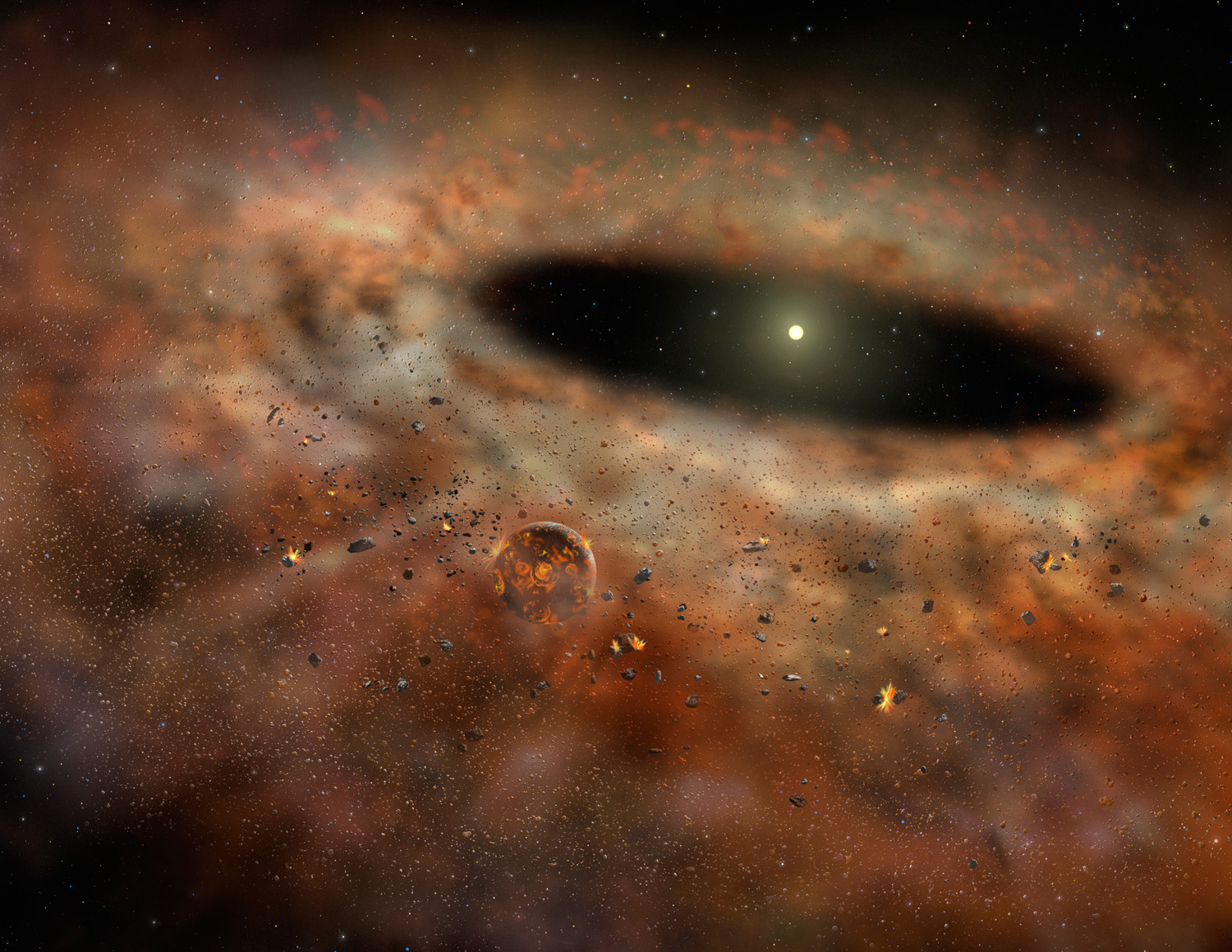 Vanishing Dust Belt Around Star Baffles Scientists